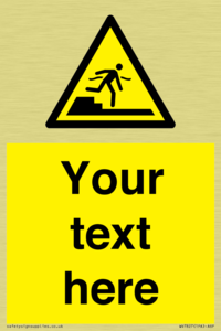 Custom warning Submerged step or steps